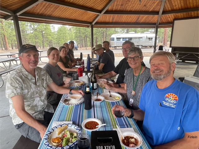 Four Corners Unit Airstream Club members at a rally in Flagstaff Arizona