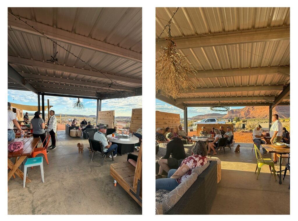 Four Corners Unit Happy Hour and Breakfast during Airstream Club Rally in Kanab, Utah