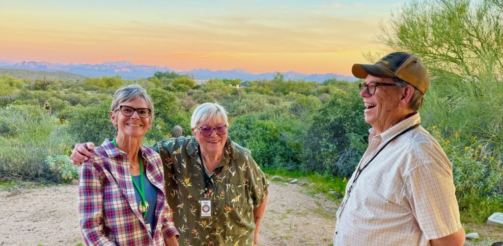 Airstream club members enjoying a great rally at McDowell Mountain in Arizona