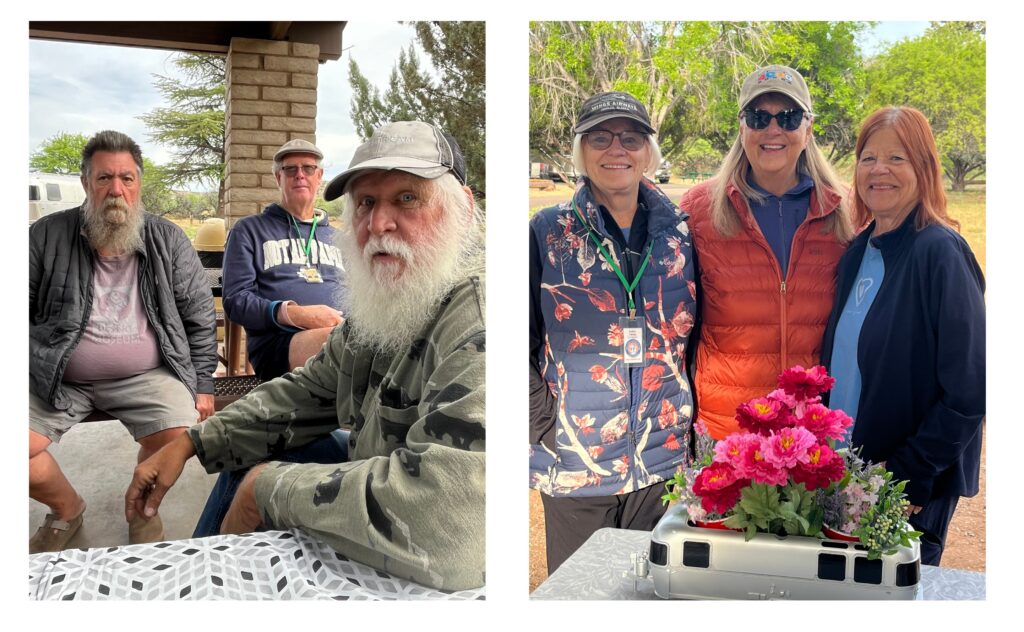 Airstream rally hosts at a Four Corners Unit Airstream club rally at Cottonwood Arizona.