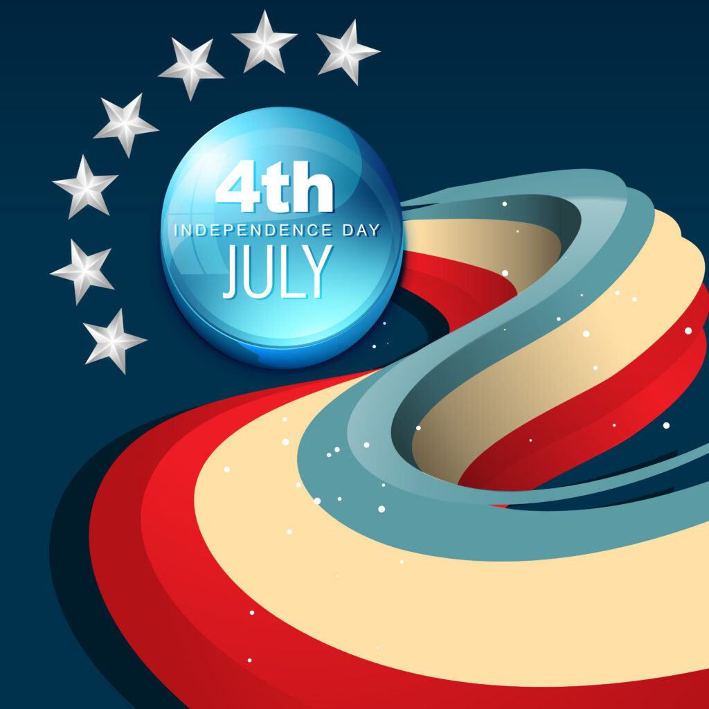 Banner to celebrate the 250 Anniversary of the USA - 4th of July 2026