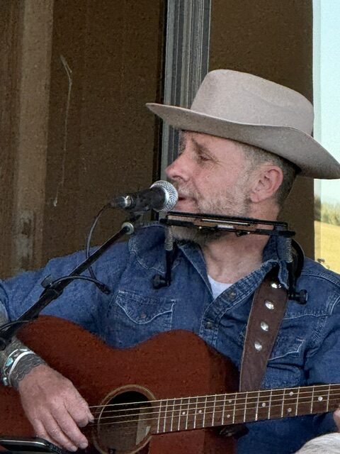 A local singer - songwriter played at the 4CU Rally Balloons over Angel Fire in June 2026
