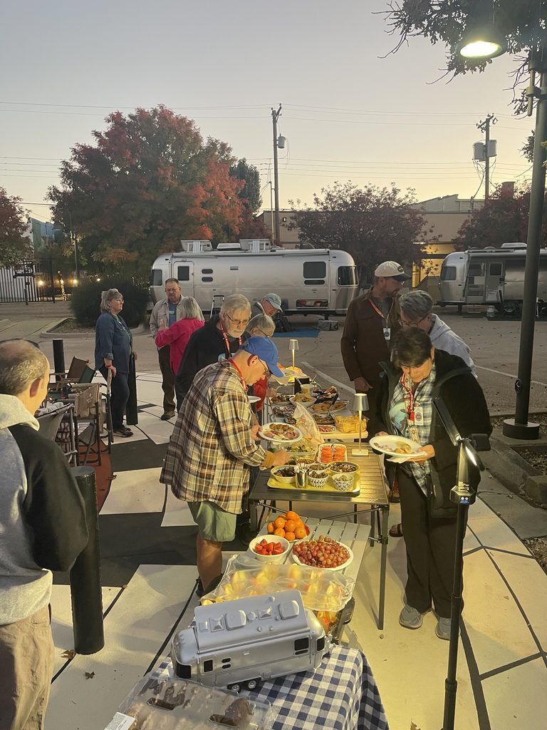Airstreams and Airstream Club members enjoying a Four Corners Unit Airstream Rally in Artesia, New Mexico